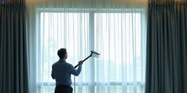 Commercial curtain steam cleaning service chapel-hill hotels offices
